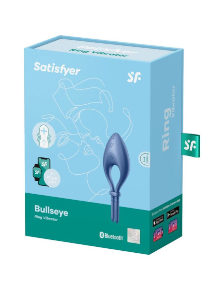 SATISFYER – „Bullseye Ring“ vibratoriaus programėlė, mėlyna