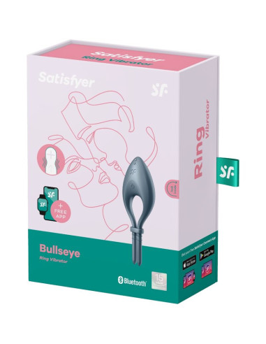 SATISFYER – „Bullseye Ring“ vibratoriaus programėlė, pilka