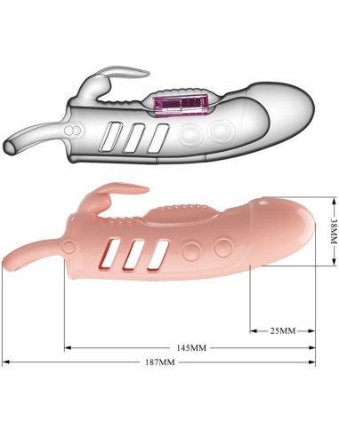 PRETTY LOVE - SLOANE NATURAL RABBIT PENIS SHEATH