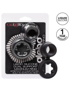 CALEXOTICS - ALPHA DUAL MAGNUM RING BLACK 2