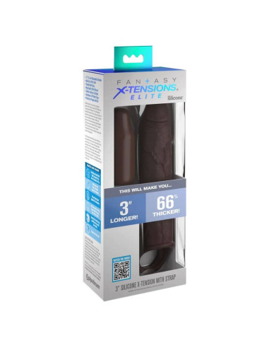 FANTASY X- TENSIONS - PIPEDREAMS EXTENSION W STRAP 17,78 CM BROWN