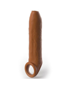 PIPEDREAMS - SLEEVE UNCUT 17,78 CM W STRAP CARAMEL