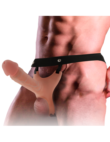 INTENSE - HOLLOW HARNESS WITH SILICONE DILDO 16 X 3.5 CM