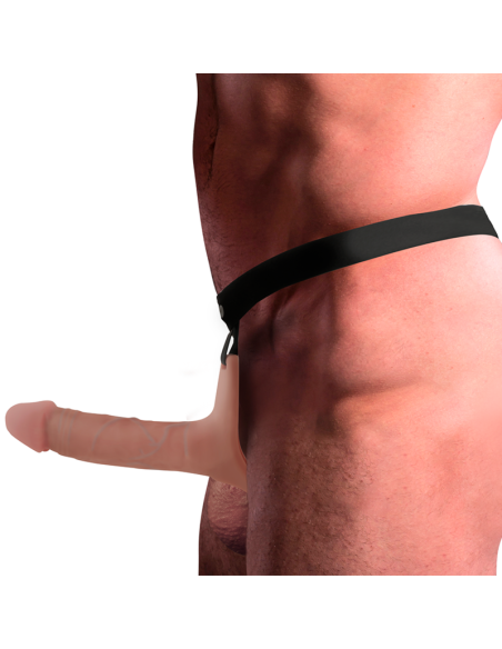 INTENSE - HOLLOW HARNESS WITH SILICONE DILDO 16 X 3.5 CM