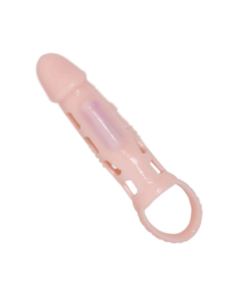 PRETTY LOVE - HARRISON PENIS EXTENDER COVER WITH VIBRATION AND STRAP 13.5 CM
