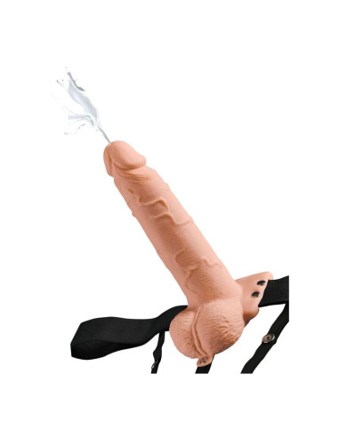 FETISH FANTASY SERIES - REGULIUOJAMI DIRŽAI, REALYBIŠKAS PENIS SU KIETUMIAIS, 19 CM