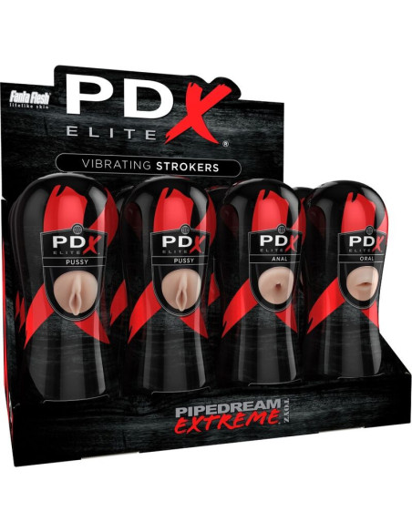 PDX ELITE - STROKER SET 12 UNITS: 6X VAGINA, 3X ANO, 3X MOUTH