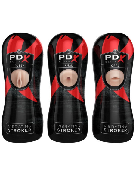PDX ELITE - STROKER SET 12 UNITS: 6X VAGINA, 3X ANO, 3X MOUTH