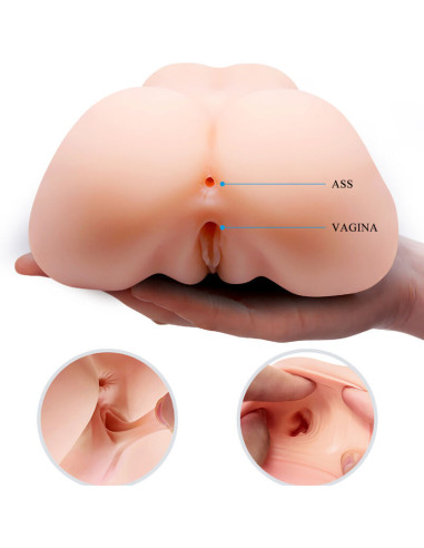 CRAZY BULL - REALISTINĖ VAGINOS IR ANUSO DVIGUBOS VIBRACIJOS