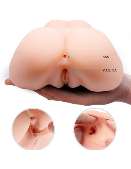 CRAZY BULL - REALISTIC VAGINA AND ANUS DOUBLE VIBRATION