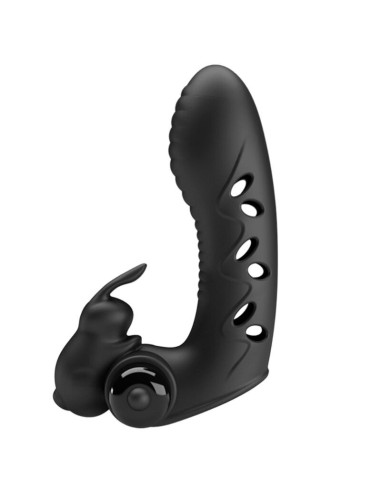 PRETTY LOVE - VANCE BLACK RABBIT VIBRATOR FINGER COVER