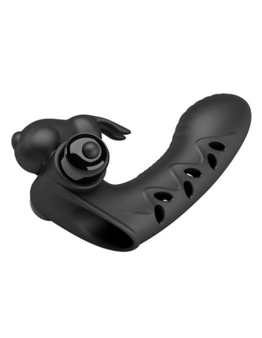PRETTY LOVE - VANCE BLACK RABBIT VIBRATOR FINGER COVER