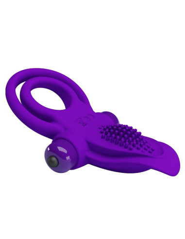 PRETTY LOVE - PURPLE VIBRATING PENIS RING
