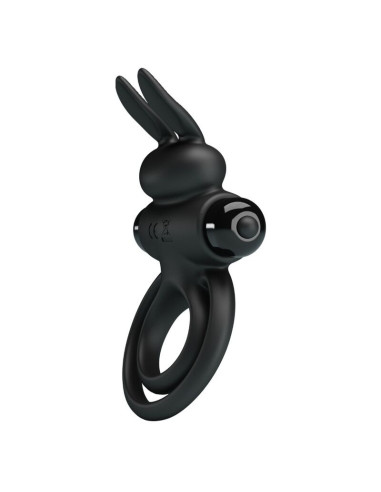 PRETTY LOVE - VIBRATOR III RABBIT RING FOR BLACK PENIS