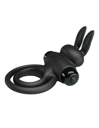 PRETTY LOVE - VIBRATOR III RABBIT RING FOR BLACK PENIS