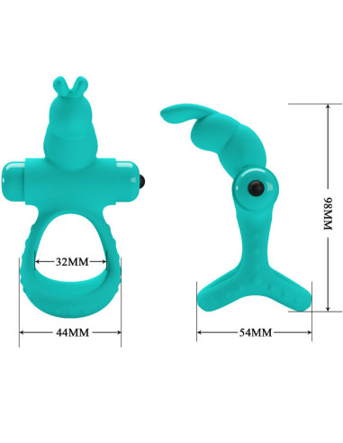 PRETTY LOVE - FIGGY GREEN RABBIT VIBRATOR RING