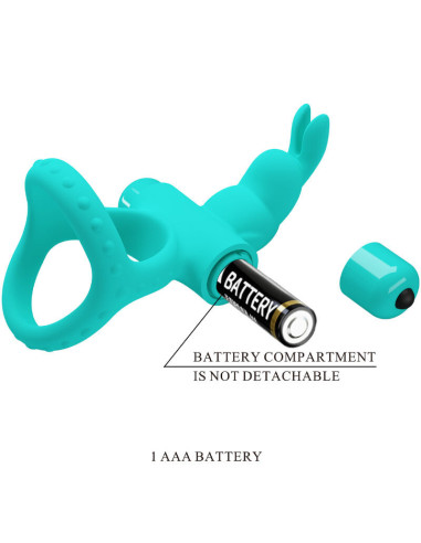 PRETTY LOVE - FIGGY GREEN RABBIT VIBRATOR RING