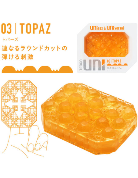 TENGA - UNI VARIETY MASTURBATOR THIMBLE PACK 4 UNITS