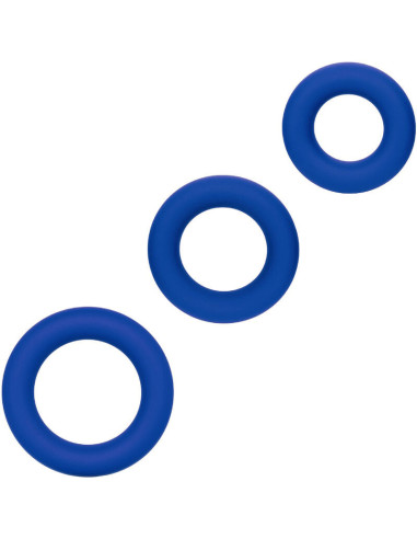 CALEXOTICS - ADMIRAL COCK RING SET BLUE