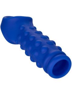 CALEXOTICS - ADMIRAL BEADED PENIS COVER LIQUID SILICONE BLUE 2