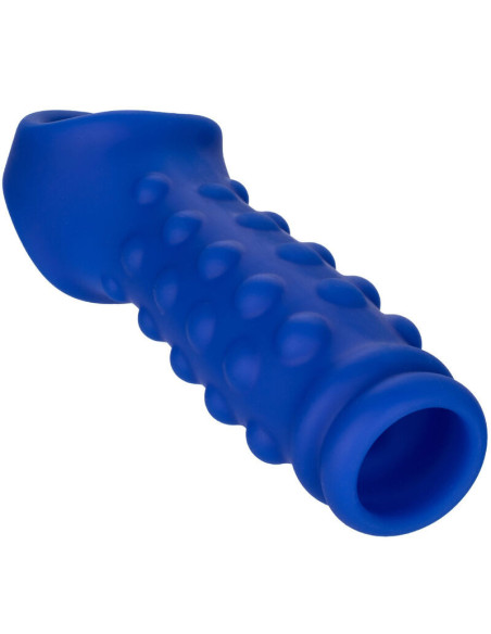 CALEXOTICS - ADMIRAL BEADED PENIS COVER LIQUID SILICONE BLUE