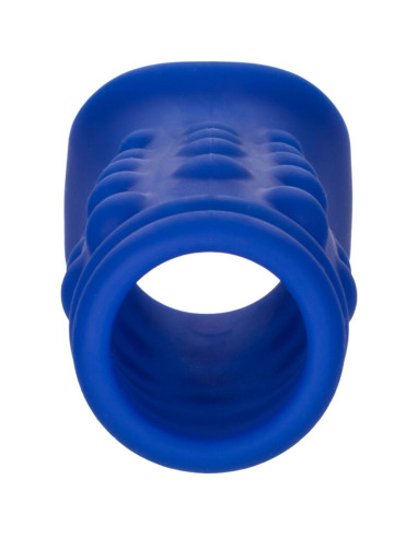 CALEXOTICS - ADMIRAL BEADED PENIS COVER LIQUID SILICONE BLUE