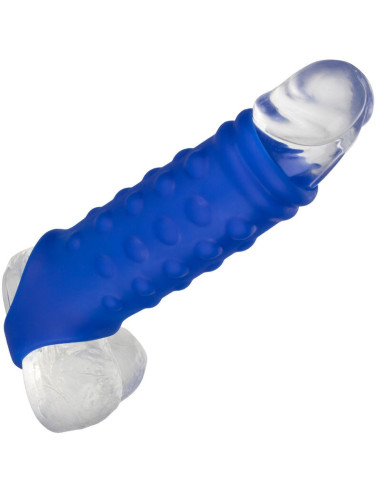 CALEXOTICS - ADMIRAL BEADED PENIS COVER LIQUID SILICONE BLUE