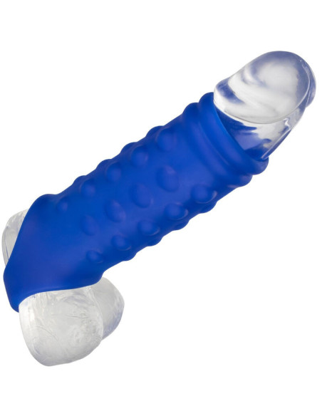 CALEXOTICS - ADMIRAL BEADED PENIS COVER LIQUID SILICONE BLUE