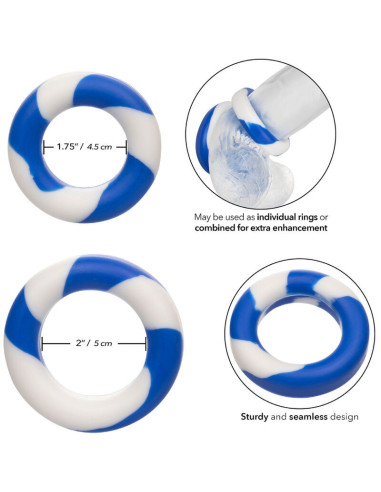 CALEXOTICS - ADMIRAL SET 2 PENIS RINGS