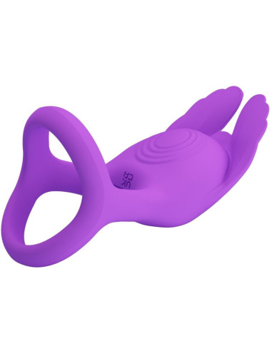 PRETTY LOVE - SILAS VIBRANT PENIS RING 7 VIBRATIONS PURPLE SILICONE