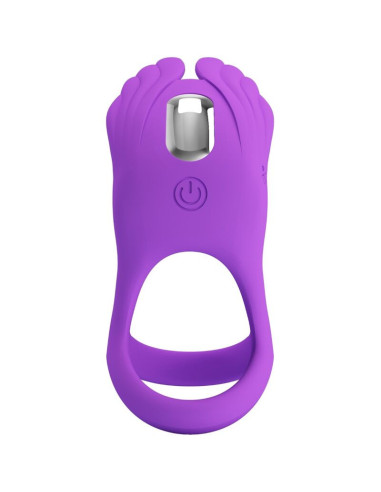 PRETTY LOVE - SILAS VIBRANT PENIS RING 7 VIBRATIONS PURPLE SILICONE