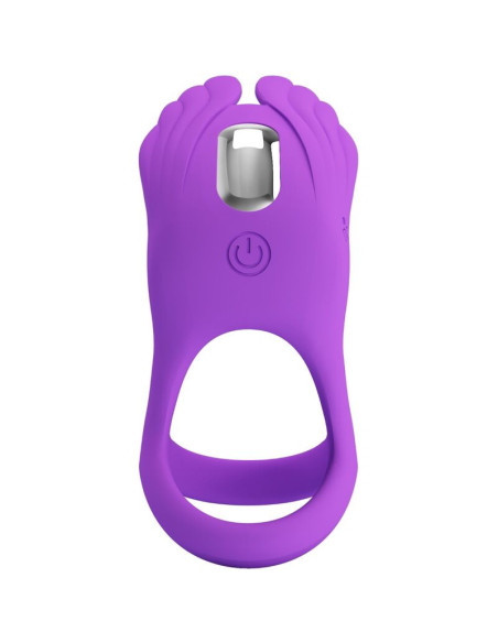 PRETTY LOVE - SILAS VIBRANT PENIS RING 7 VIBRATIONS PURPLE SILICONE
