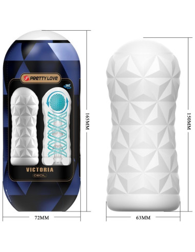 PRETTY LOVE - VICTORIA CECIL MASTURBATOR WHITE