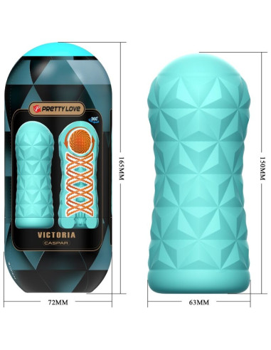 PRETTY LOVE - VICTORIA CASPAR MASTURBATOR AQUA GREEN