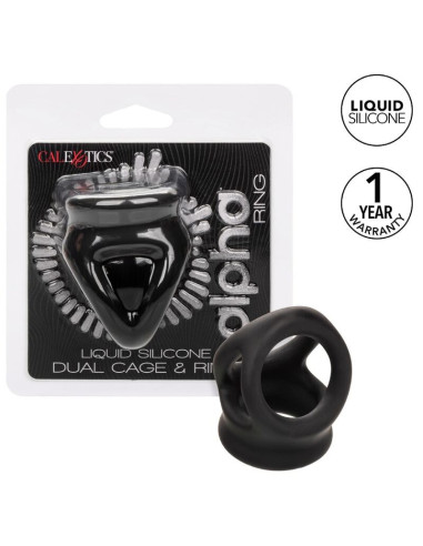 CALEXOTICS - ALPHA DUAL CAGE RING BLACK