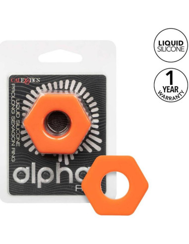 CALEXOTICS - ALPHA PROLONG SEXAGON RING ORANGE