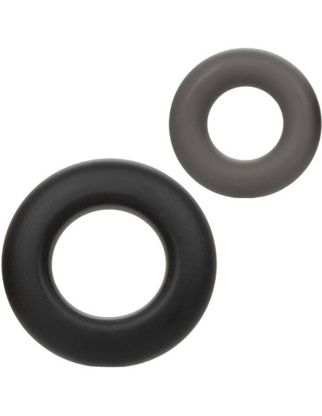 CALEXOTICS - ALPHA PROLONG SET OF 2 RING GREY
