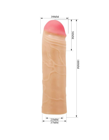 PRETTY LOVE - CHANE PENIS EXTENDER COVER FLESH
