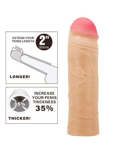 PRETTY LOVE - CHANE PENIS EXTENDER COVER FLESH