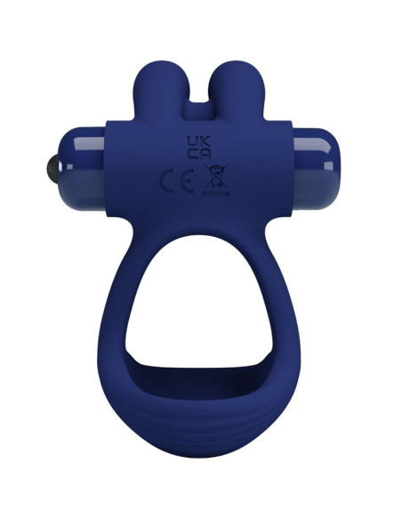 PRETTY LOVE - FRANCISCO DOUBLE VIBRATING RING RABBIT BLUE