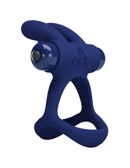 PRETTY LOVE - FRANCISCO DOUBLE VIBRATING RING RABBIT BLUE