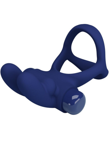 PRETTY LOVE - FRANCISCO DOUBLE VIBRATING RING RABBIT BLUE