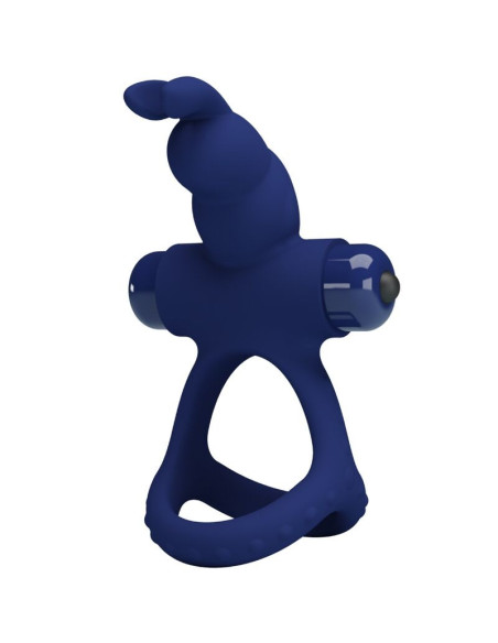 PRETTY LOVE - LUCHITO DOUBLE VIBRATING RING RABBIT BLUE