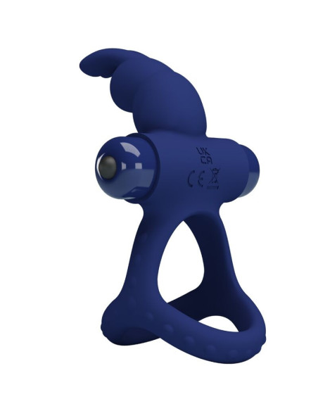 PRETTY LOVE - LUCHITO DOUBLE VIBRATING RING RABBIT BLUE