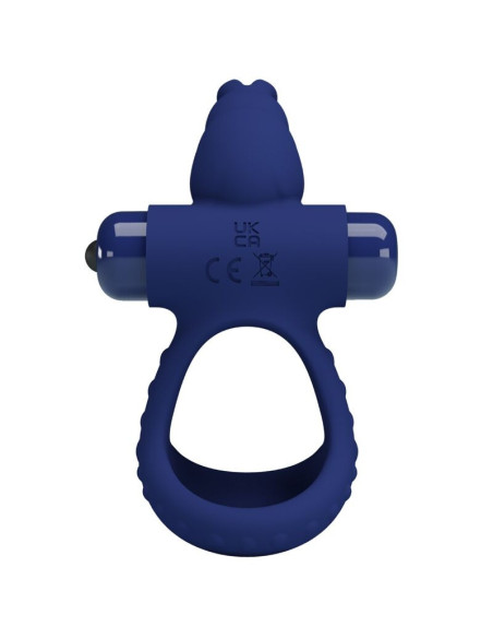 PRETTY LOVE - LUCHITO DOUBLE VIBRATING RING RABBIT BLUE
