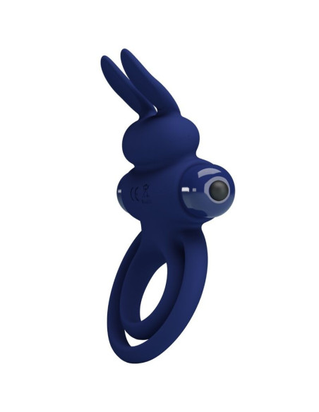 PRETTY LOVE - DAREY DOUBLE VIBRATING RING RABBIT BLUE