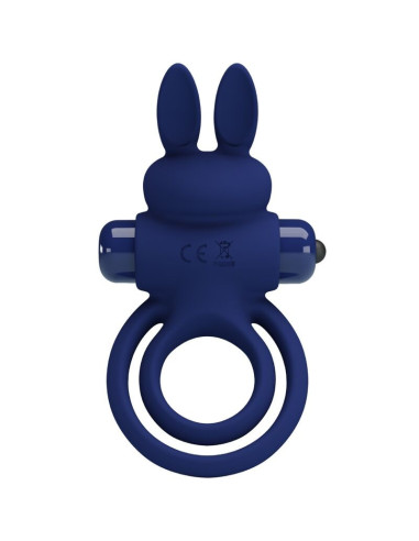 PRETTY LOVE - DAREY DOUBLE VIBRATING RING RABBIT BLUE