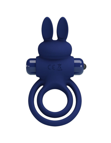 PRETTY LOVE - DAREY DOUBLE VIBRATING RING RABBIT BLUE