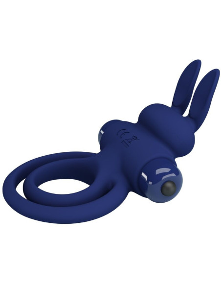 PRETTY LOVE - DAREY DOUBLE VIBRATING RING RABBIT BLUE