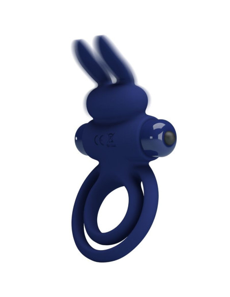 PRETTY LOVE - DAREY DOUBLE VIBRATING RING RABBIT BLUE